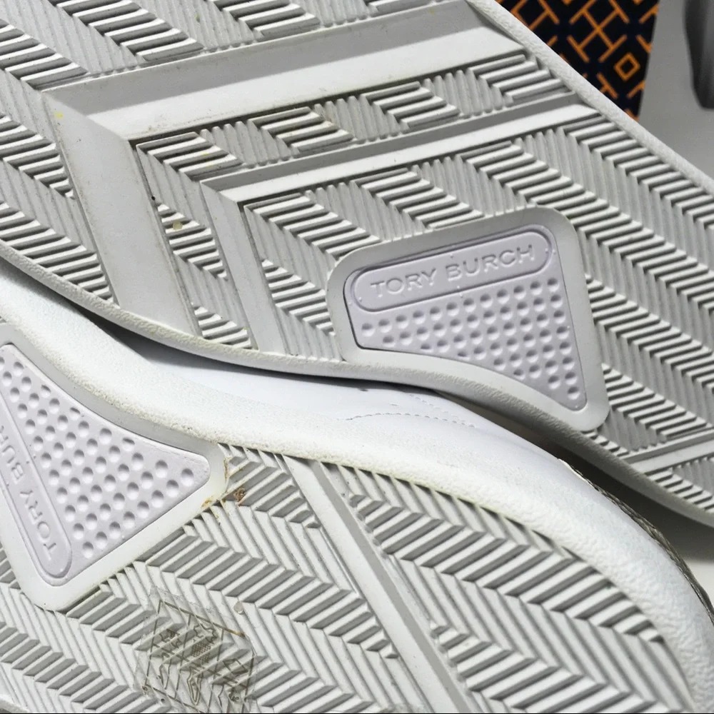 TORY BURCH Howell Court Sneakers Titanium White Warm Roccia - Picture 10 of 13